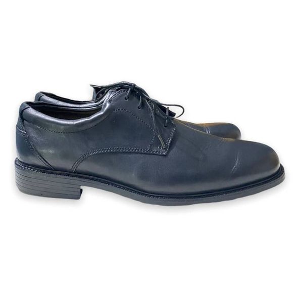 Florsheim Limited Forecast Waterproof Plain Toe Black Leather Oxford Size 12 - Picture 1 of 10